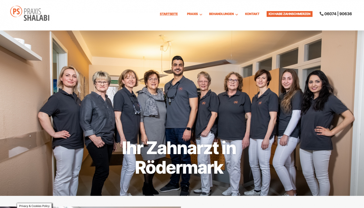 Zahnarzt in R&ouml;dermark, Webdesign + Marketing f&uuml;r Zahn&auml;rzte