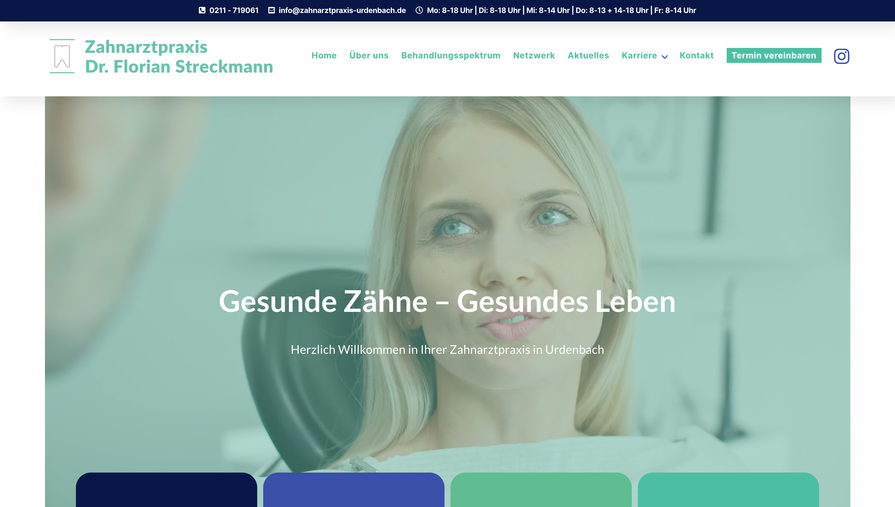 , Webdesign + Marketing f&uuml;r Zahn&auml;rzte