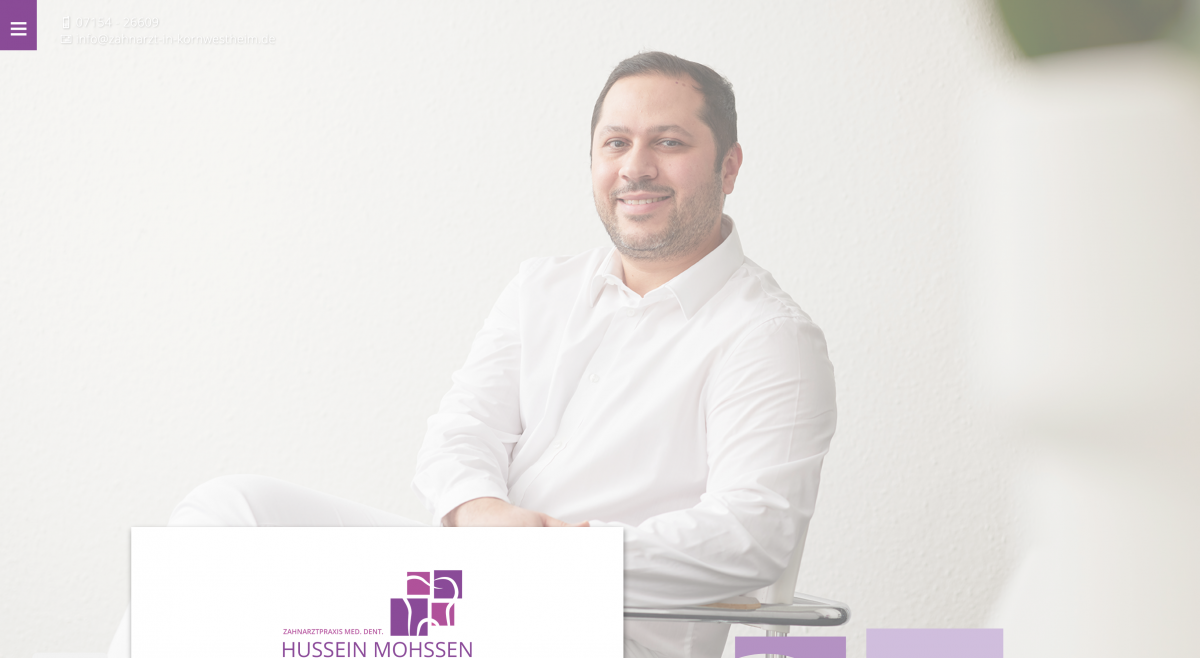 Zahnarzt in Kornwestheim, Webdesign + Marketing f&uuml;r Zahn&auml;rzte