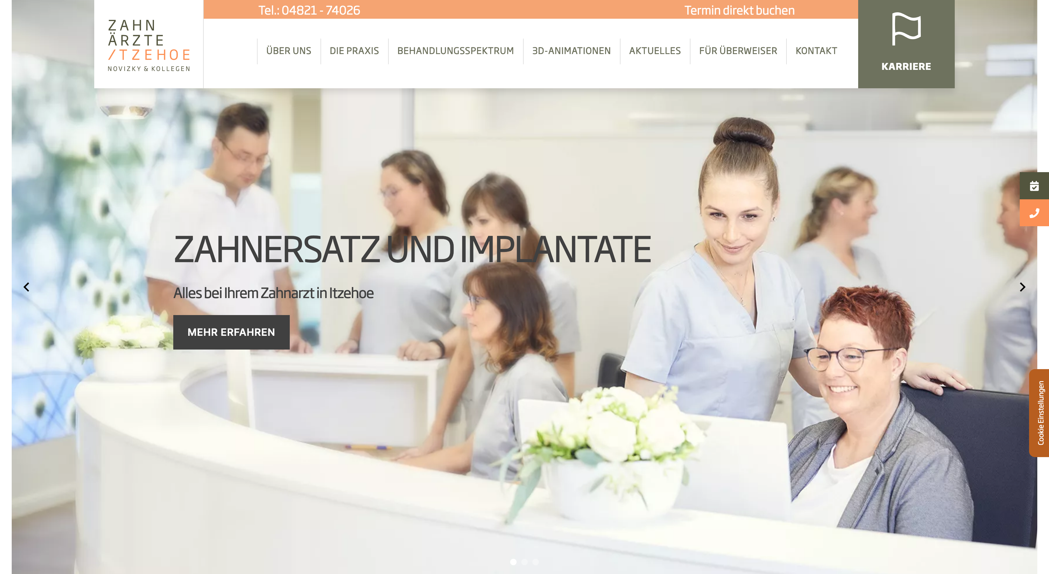 , Webdesign + Marketing f&uuml;r Zahn&auml;rzte